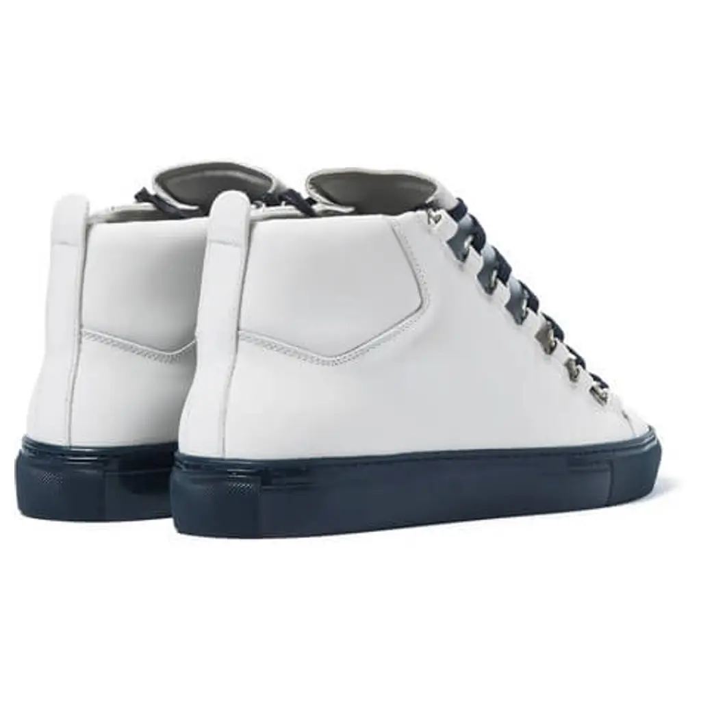 Balenciaga Arena Leather White Blue - Image 6