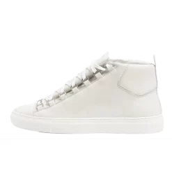 Balenciaga Creased Leather Smooth White