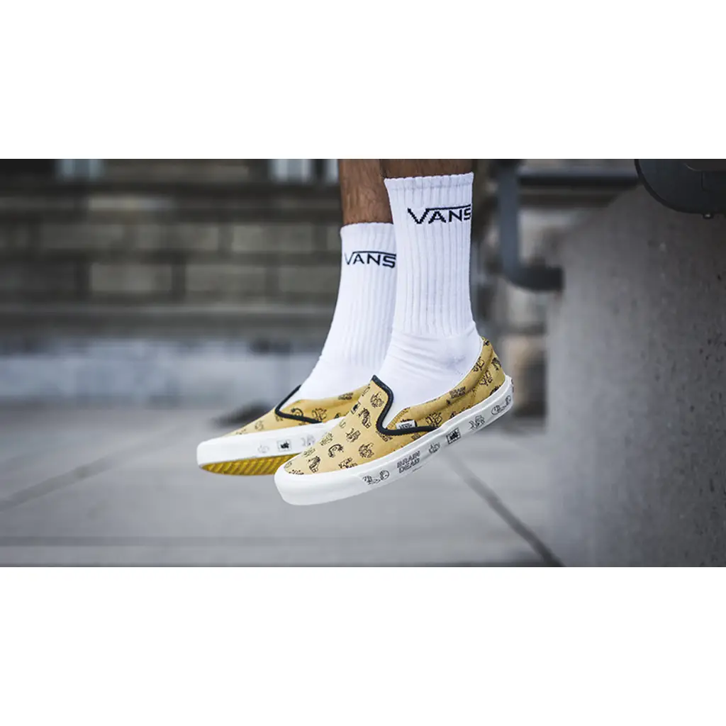 Brain Dead X Vans UA Classic Slip-on L Gold - Image 2