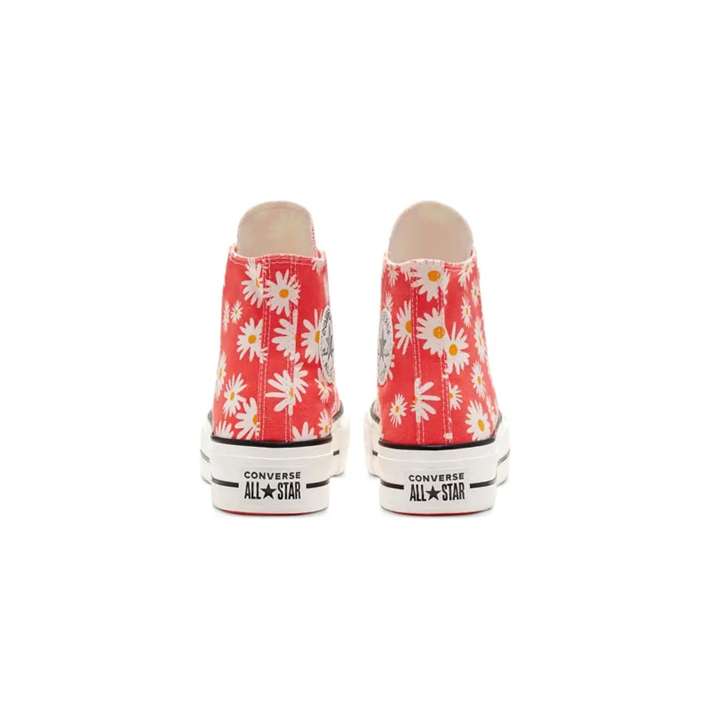 Converse Camp Daisies Platform Chuck Taylor All Star High Top Red - Image 5