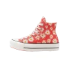 Converse Camp Daisies Platform Chuck Taylor All Star High Top Red
