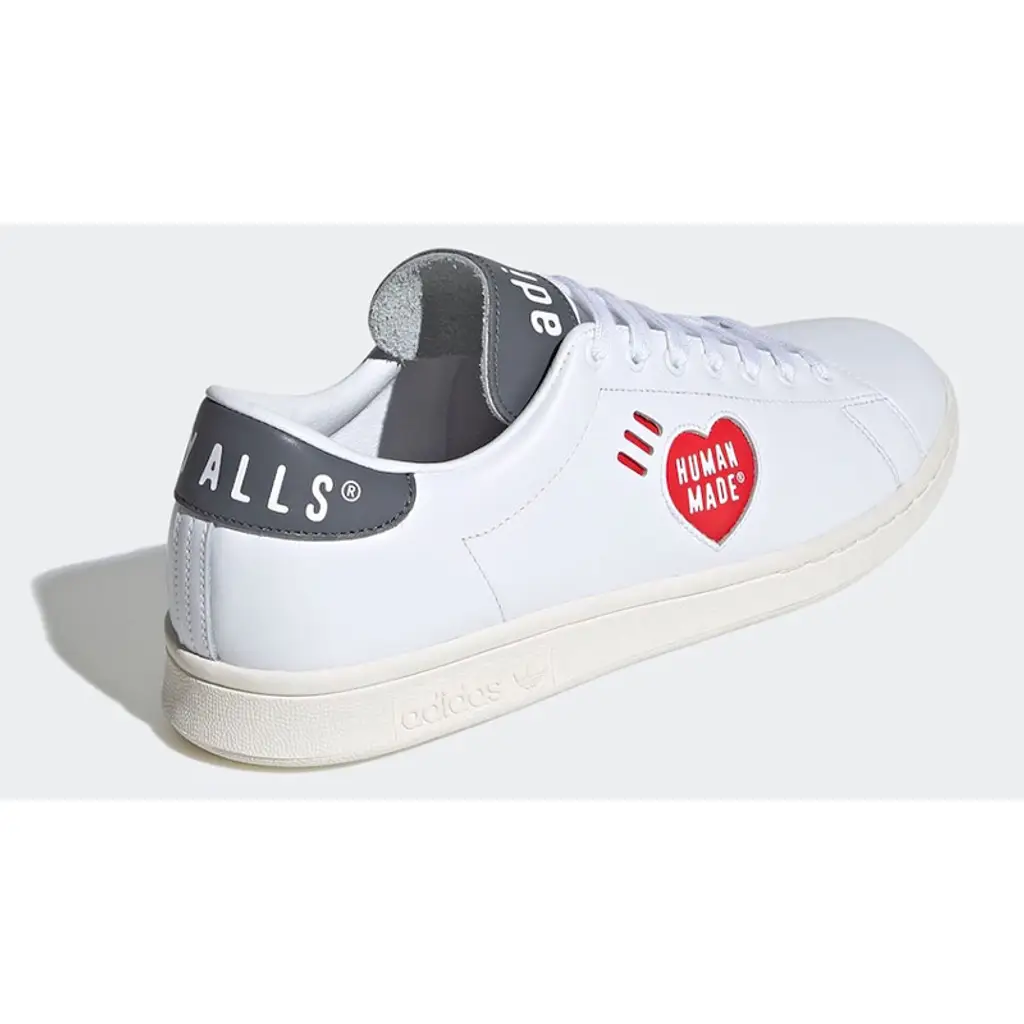 Human Made X Adidas Stan Smith White Grey - Image 3