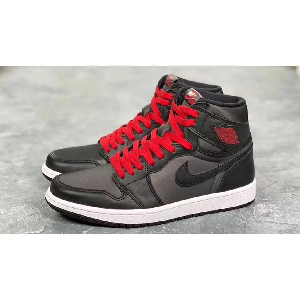 Nike Jordan 1 Black Satin - Image 4