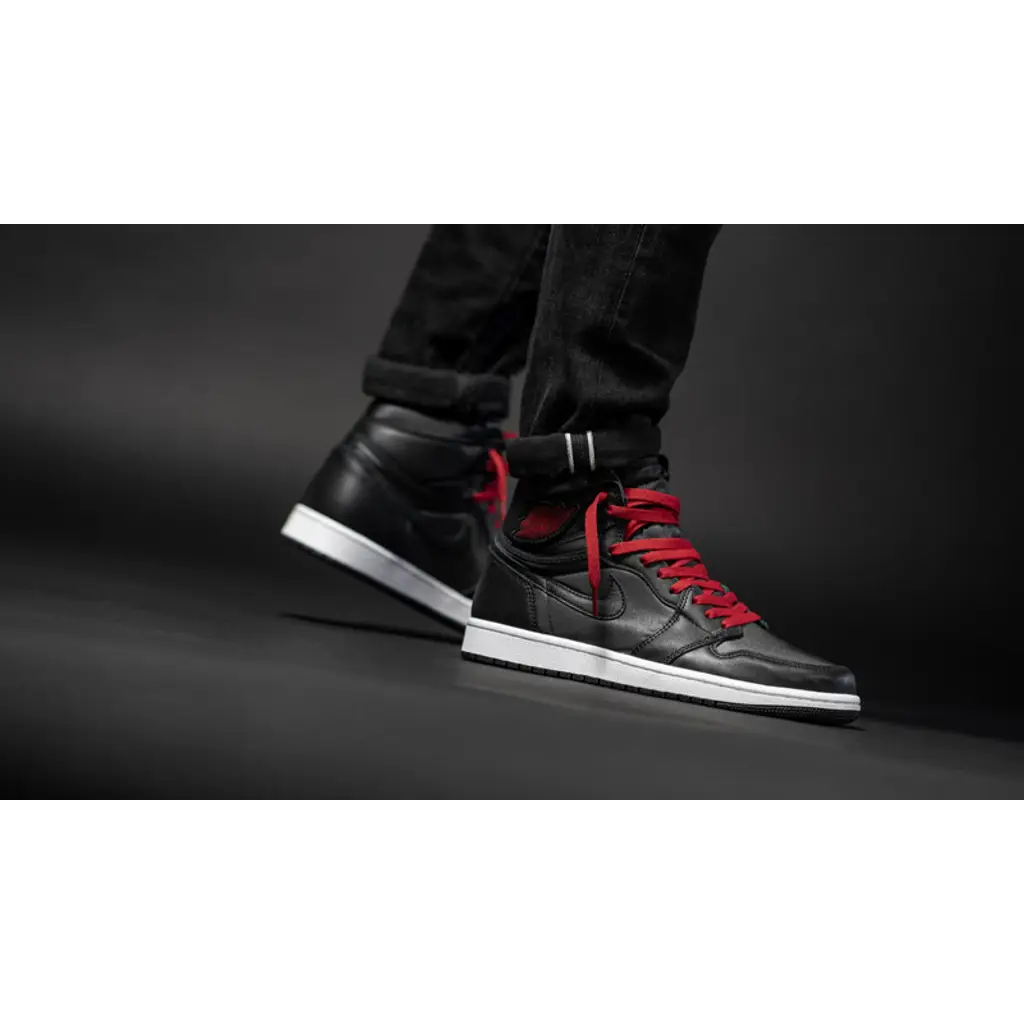 Nike Jordan 1 Black Satin - Image 2