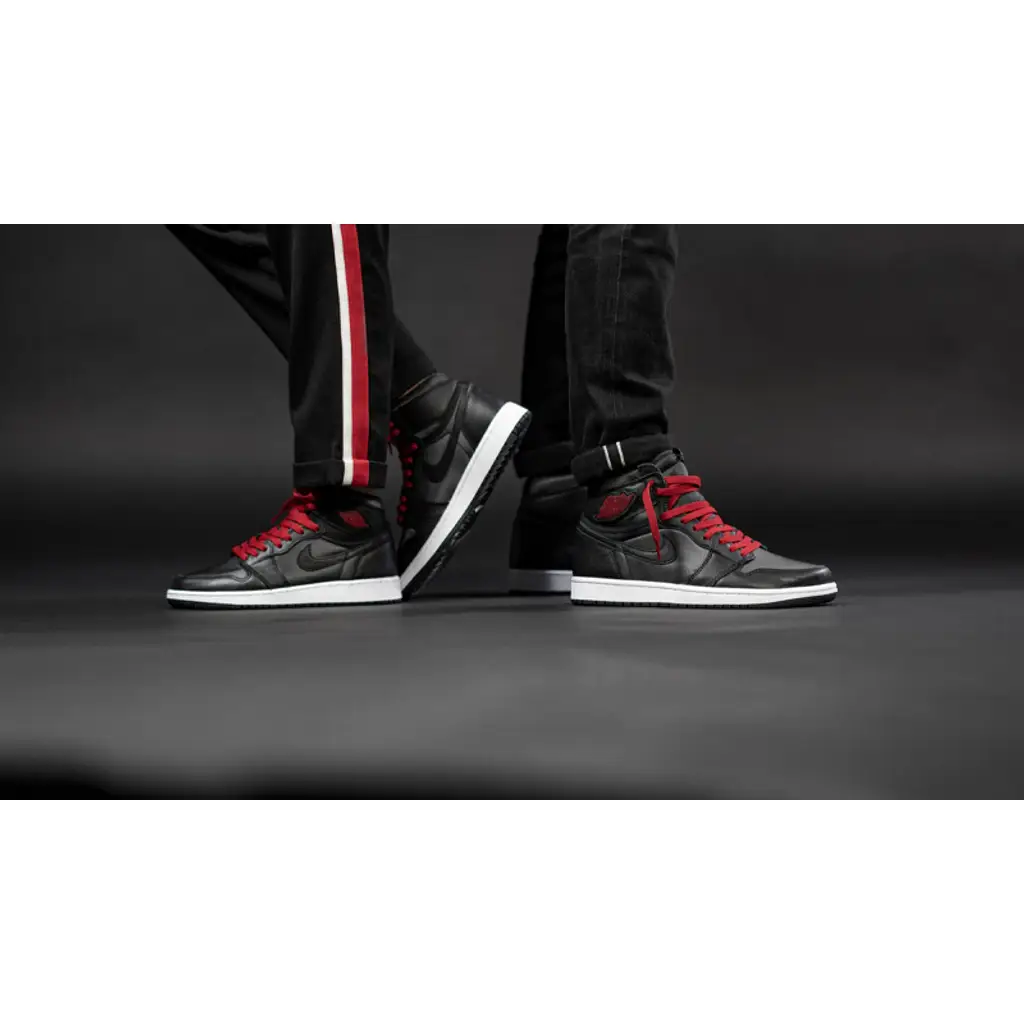 Nike Jordan 1 Black Satin - Image 3