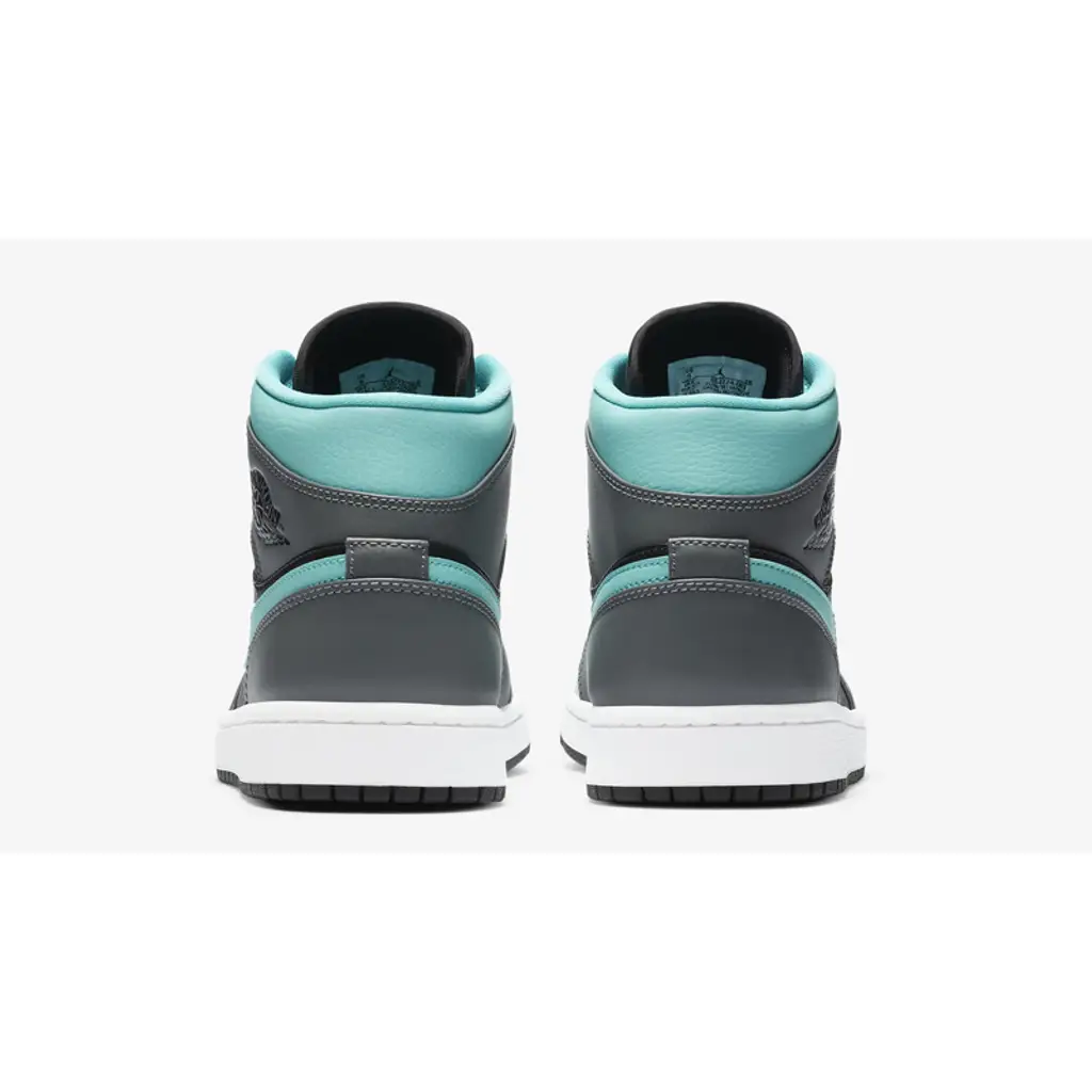 Nike Jordan 1 Mid Grey Aqua - Image 4