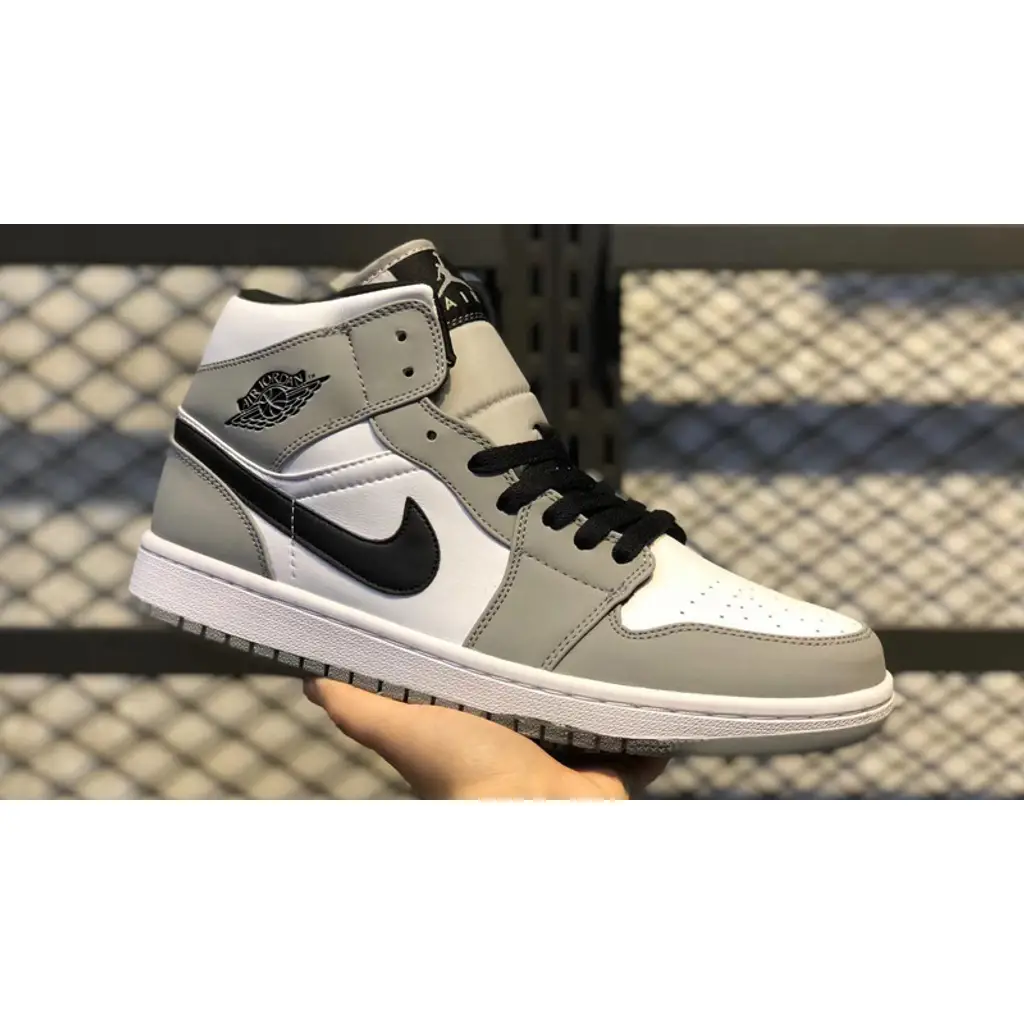 Nike Jordan 1 Mid Smoke Grey - Image 6