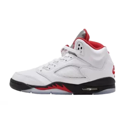 Nike Jordan 5 Retro GS White Fire Red