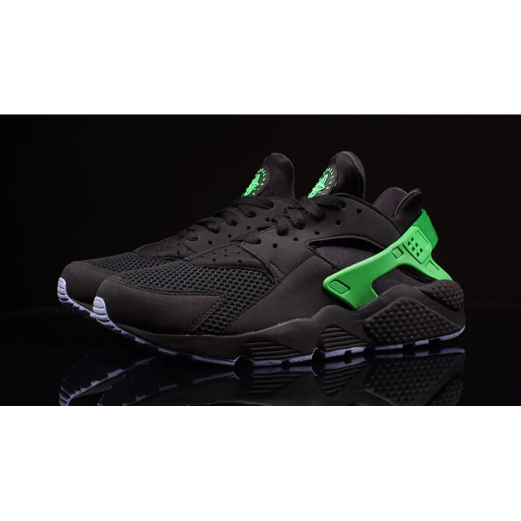 Nike Air Huarache Black Poison Green - Image 3