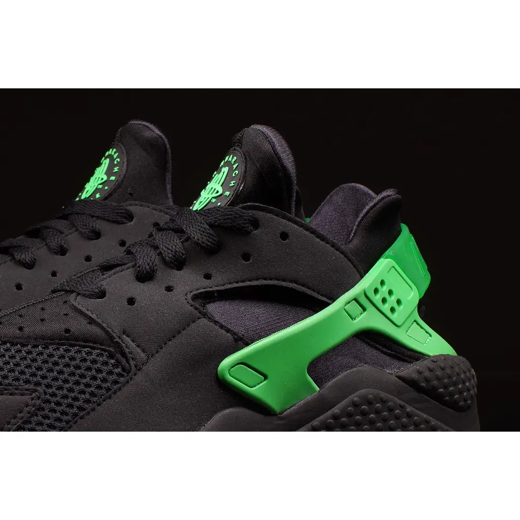 Nike Air Huarache Black Poison Green - Image 5