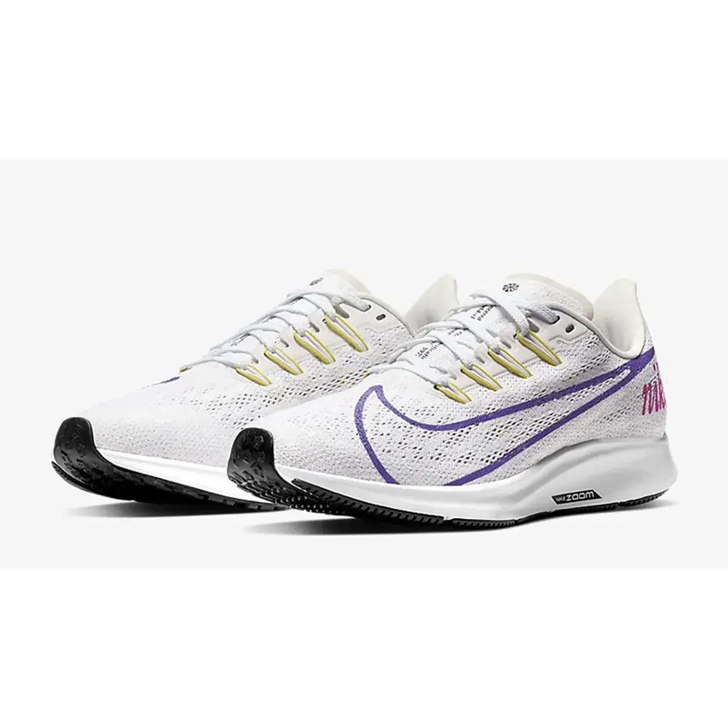 Nike Air Zoom Pegasus 36 White Purple - Image 2