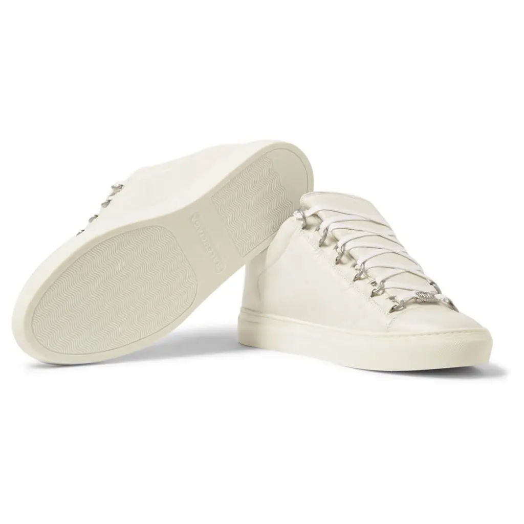 Balenciaga Arena Creased Leather Low White - Image 5