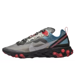 Nike React Element 87 Grey Blue Red