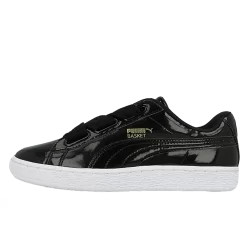 PUMA Basket Heart Patent Black