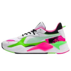 PUMA X MTV RS-X Tracks Bold White Pink Green