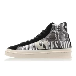 Pleasures X Converse Pro Leather Mid Black Grey