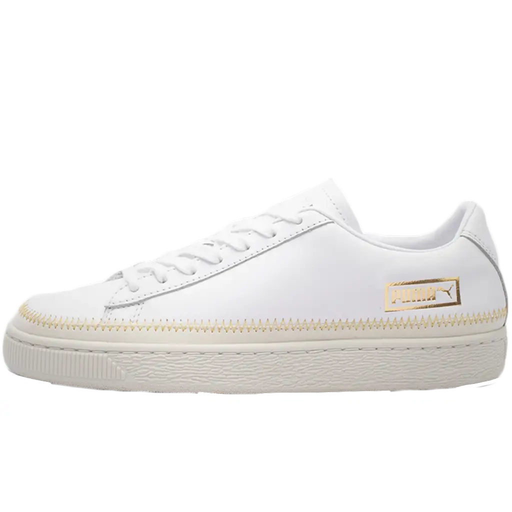 Puma Basket Metallic Trim White