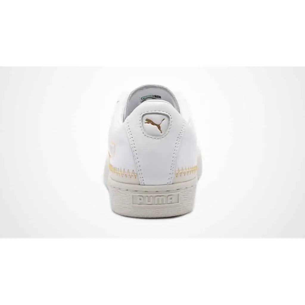 Puma Basket Metallic Trim White - Image 4