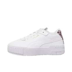 Puma Cali Sport White Cheetah Print