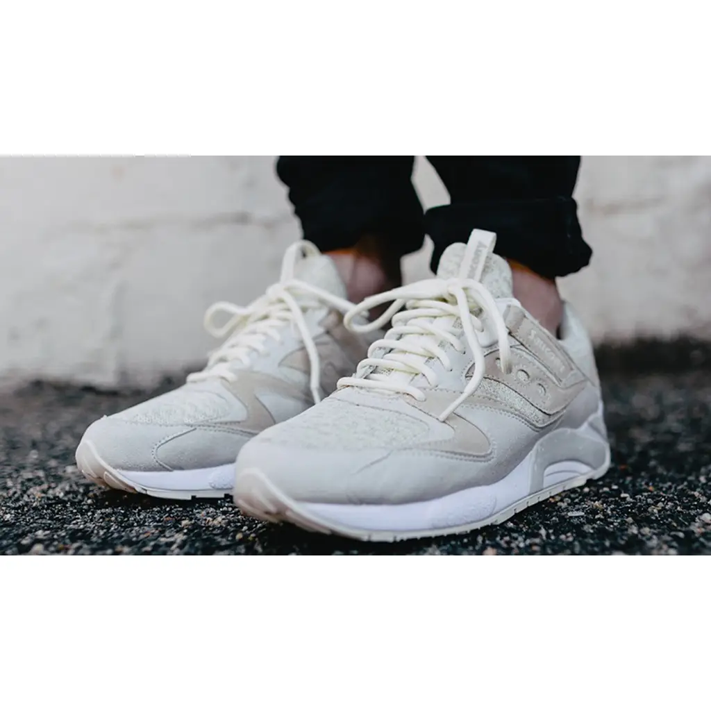 Saucony Grid 9000 Knit Cream - Image 4