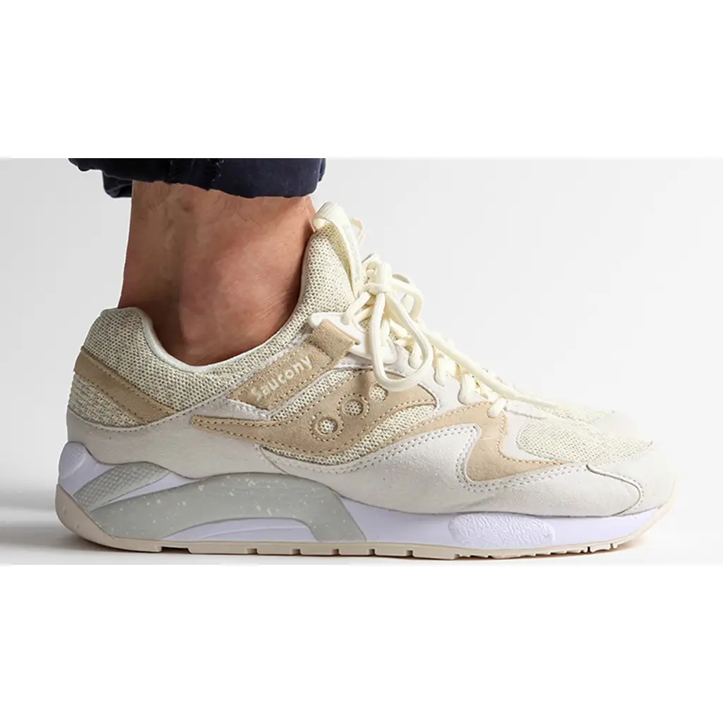 Saucony Grid 9000 Knit Cream - Image 3