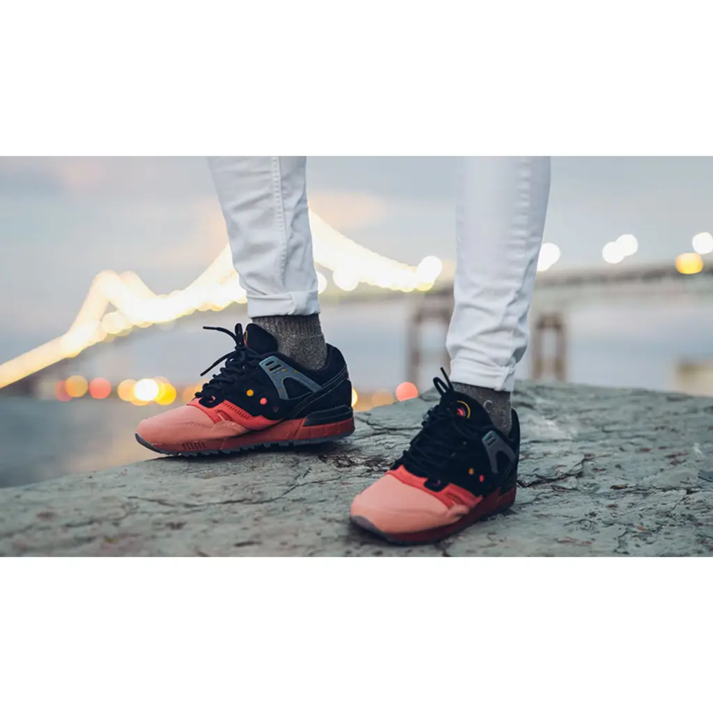 Saucony Grid SD Summer Nights Navy Pink - Image 4