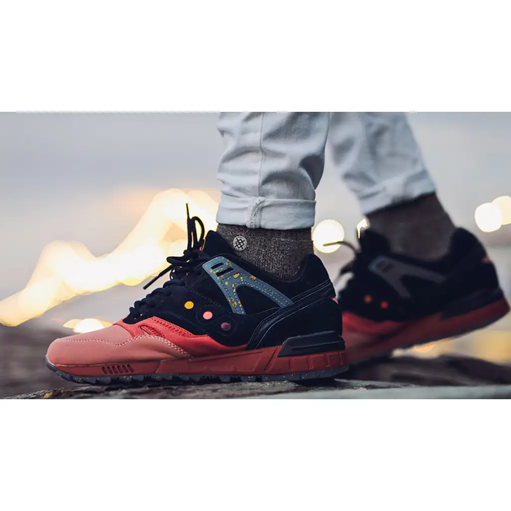 Saucony Grid SD Summer Nights Navy Pink - Image 3