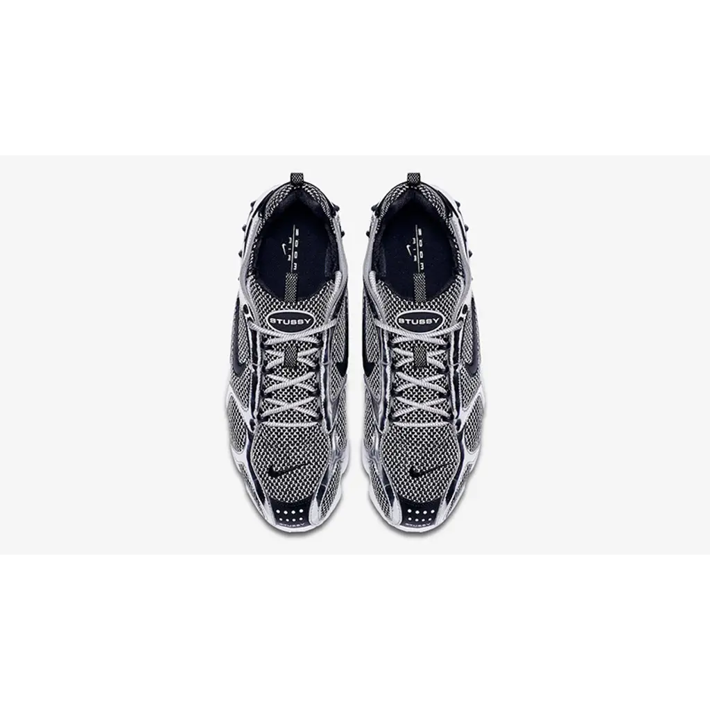 Stussy X Nike Air Zoom Spiridon Cage 2 Pure Platinum - Image 7