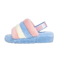UGG Fluff Yeah Pride Slide Blue