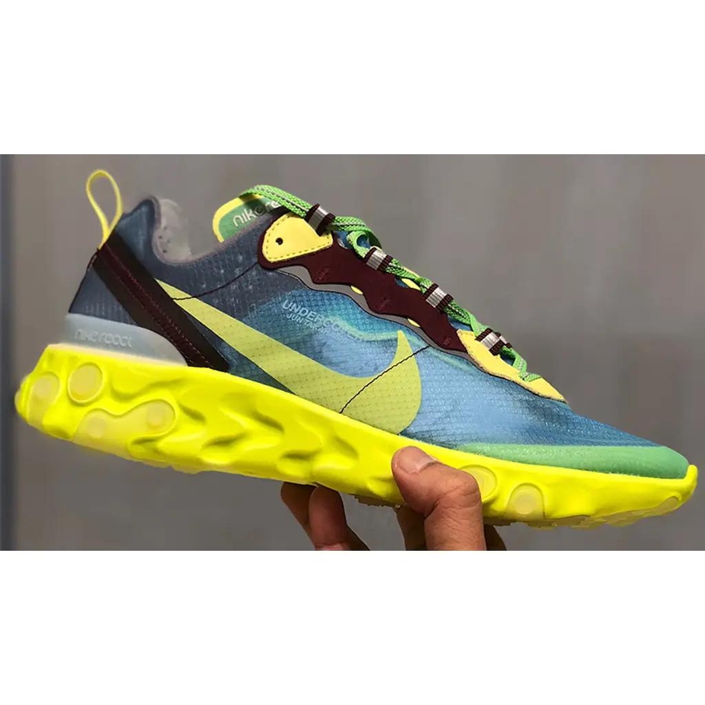 Undercover X Nike React Element 87 Blue Volt - Image 9