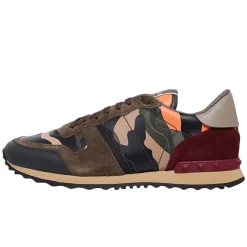 Valentino Camouflage Leather Trainer