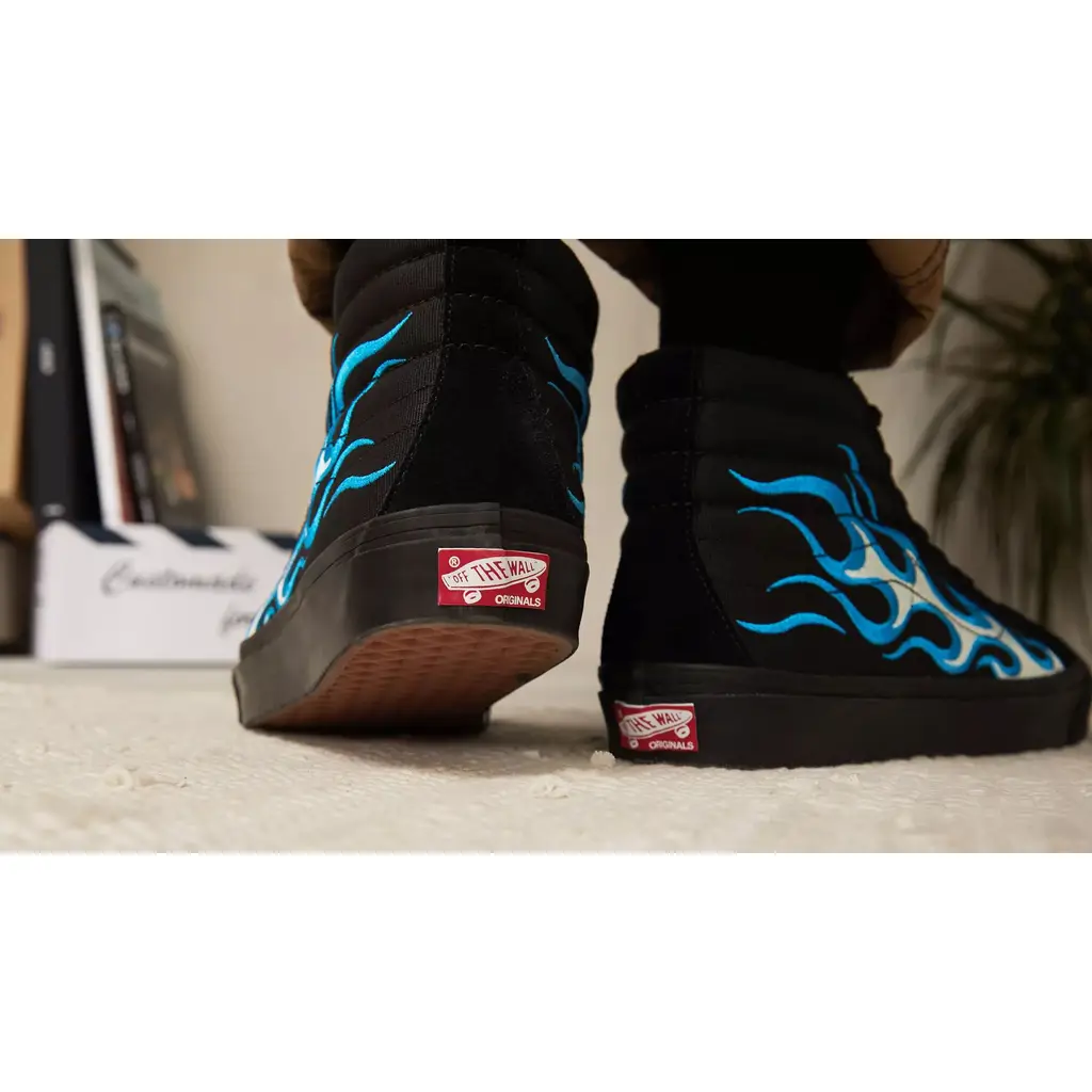 WTAPS X Vans Vault OG Sk8-Hi LX Blue Flame - Image 5