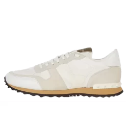 Valentino Rockrunner Camo White Canvas
