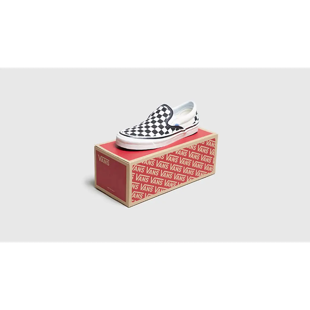 Vans Anaheim Checkboard Slip-On Black White Womens - Image 2