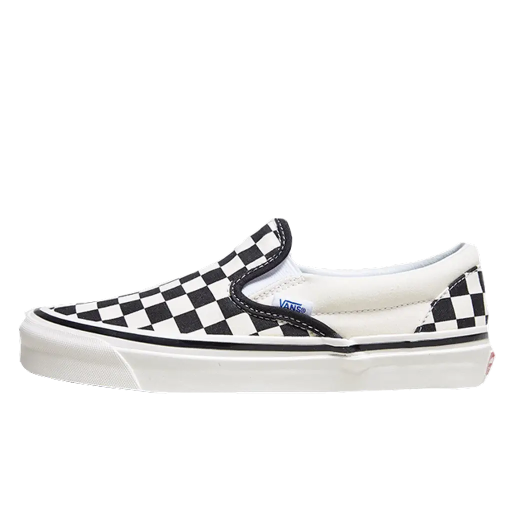Vans Anaheim Checkboard Slip-On Black White Womens