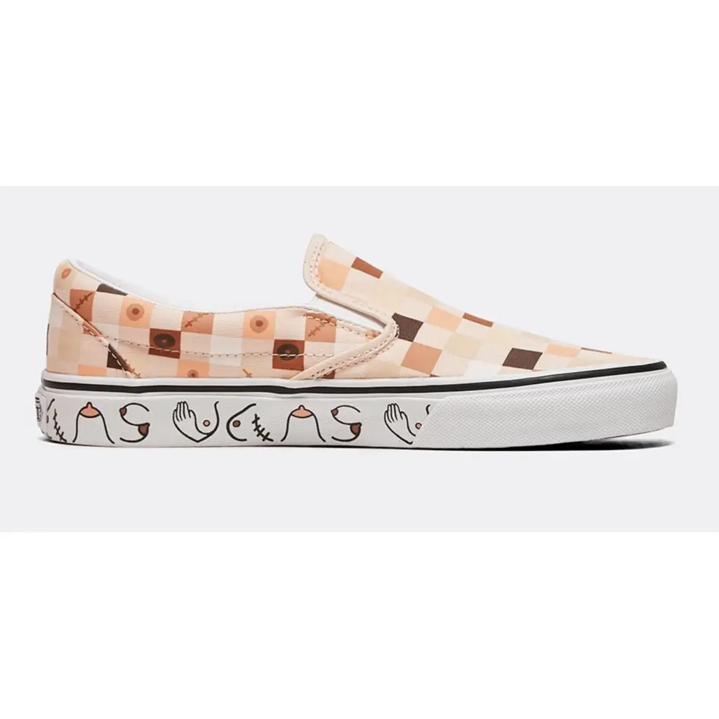 Vans Classic Slip On Breast Cancer Awareness Nude - Image 4