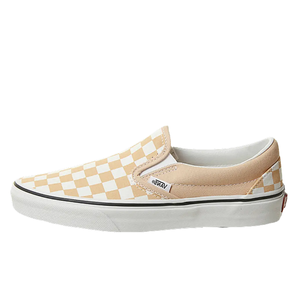 Vans Slip-On Checkerboard Print Canvas Yellow White