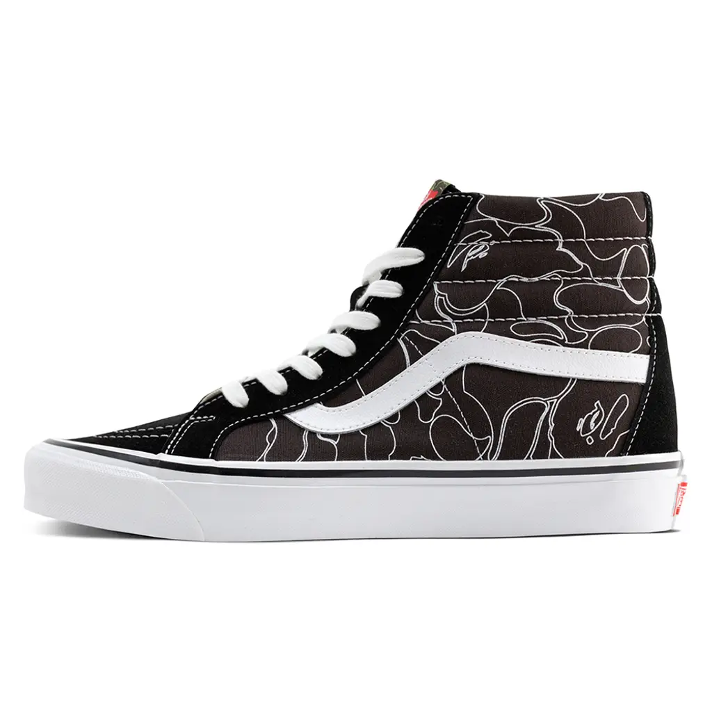 A Bathing Ape X Vans Sk8-Hi 38 DX Black