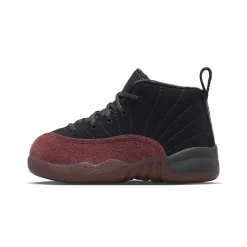Nike A Ma Maniére X Air Jordan 12 Toddler Black Burgundy Crush