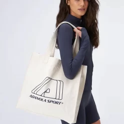 ADANOLA "A" Boxy Tote Bag - Cream