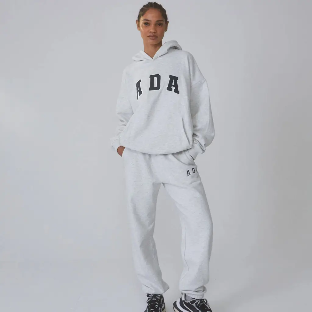 ADANOLA ADA Sweatpants - Light Grey Melange - Image 3