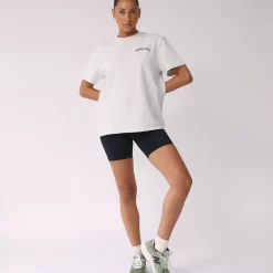 ADANOLA AS Short Sleeve Oversized T-Shirt - Grey Marl