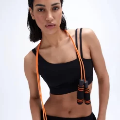 ADANOLA Asymmetric Double Strap Bra - Black