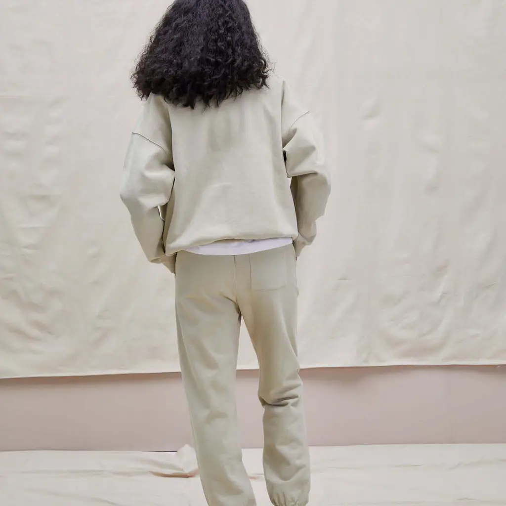 ADANOLA Bubble Oversized Sweatshirt - Desert Beige - Image 2