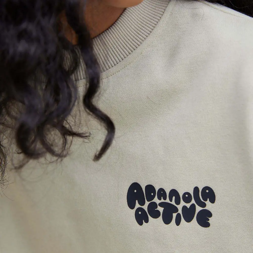 ADANOLA Bubble Oversized Sweatshirt - Desert Beige - Image 3