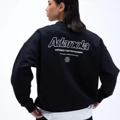 ADANOLA Movement Oversized Sweatshirt - Black