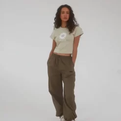 ADANOLA Nylon Pants - Brown