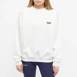 ADANOLA Oversized Crew Sweatshirt - Milk White