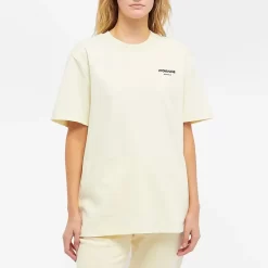ADANOLA Oversized Logo T-Shirt - Milk White
