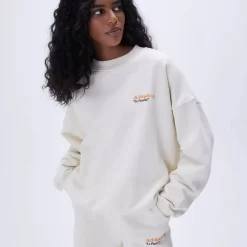 ADANOLA Resort Sports Oversized Sweatshirt - Cream